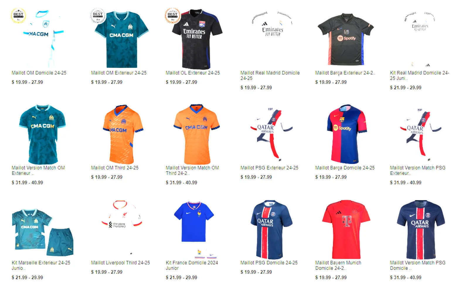 EASTYSOCCER.net code BNZ, le GRAAL pour les fans de maillots de foot comme moi... les fameux #MaillotsPasChers de Bennnzz ! || Les moins chers/les + sérieux du game, et ça fait 7 ans que jle dis, suffit de taper "Bennnzz Eastysoccer" sur Google... code promo BNZ = -15%, 1 maillot gratuit pour 79€ d'achat, frais de port offerts, du cashback, 10€ à partager à CHAQUE POTO qui s'inscris avec ton lien, 🚨🚨 Le mini tuto 2023 pour prouver ma comparaison de prix/rappeler les étapes de commandes  https://cutt.ly/easty-vs-maxi  🚨🚨